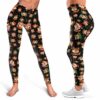 LEGG-W-Ani-AnimPtn-Fox-211025VY10 @ Fox Animal Pattern-Christmas Cute Pattern Fox Leggings
