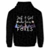 AOPH-W-Ani-LovePtn-Fox-211101VY10 @ Fox Girl Love Pattern-Fox Pattern Just A Girl Who Loves 3D Hoodie