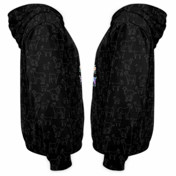 AOPH-W-Ani-LovePtn-Goat-211101VY10 @ Goat Girl Love Pattern-Goat Pattern Just A Girl Who Loves 3D Hoodie