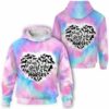 AOPH-U-Ani-WateHearAnim-Hrse-211103VY10 @ Horse Watercolor Heart Animal-Horse Watercolor Heart 3D Hoodie