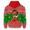 AOPH-U-Ani-RedKnitShoe-Hrse-211104VY10 @ Horse Red Knitted Shoe-Horse Christmas Boot Red Knitted 3D Hoodie