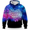 AOPH-U-Ani-GalaHearAnim-Hrse-211103VY10 @ Horse Galactic Heart Animal-Galaxy Just A Girl Who Loves Horse 3D Hoodie