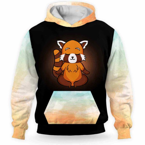 AOPH-U-Ani-What-Rpda-211113VA10 @ Red Panda Whatever-Red Panda Retro Whatever 3D Hoodie