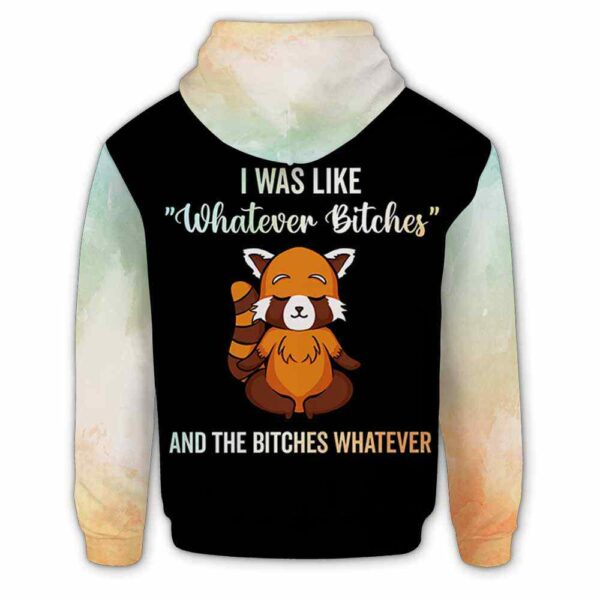 AOPH-U-Ani-What-Rpda-211113VA10 @ Red Panda Whatever-Red Panda Retro Whatever 3D Hoodie