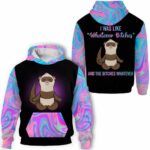 AOPH-U-Ani-What-Fret-211113VA10 @ Ferret Whatever-Ferret Pink Blue Whatever 3D Hoodie