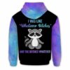 AOPH-U-Ani-What-Rcon-211113VA10 @ Raccoon Whatever-Raccoon Teal Purple Whatever 3D Hoodie