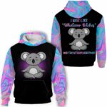 AOPH-U-Ani-What-Koal-211113VA10 @ Koala Whatever-Koala Pink Blue Whatever 3D Hoodie