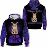 AOPH-U-Ani-What-Dnk-211113VA10 @ Donkey Whatever-Donkey Purple Whatever 3D Hoodie
