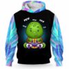 AOPH-U-Ani-AnimGameHolo-Ttle-211112VY10 @ Turtle Animal Gamer Hologram-Turtle Blue Majestic Gamer 3D Hoodie