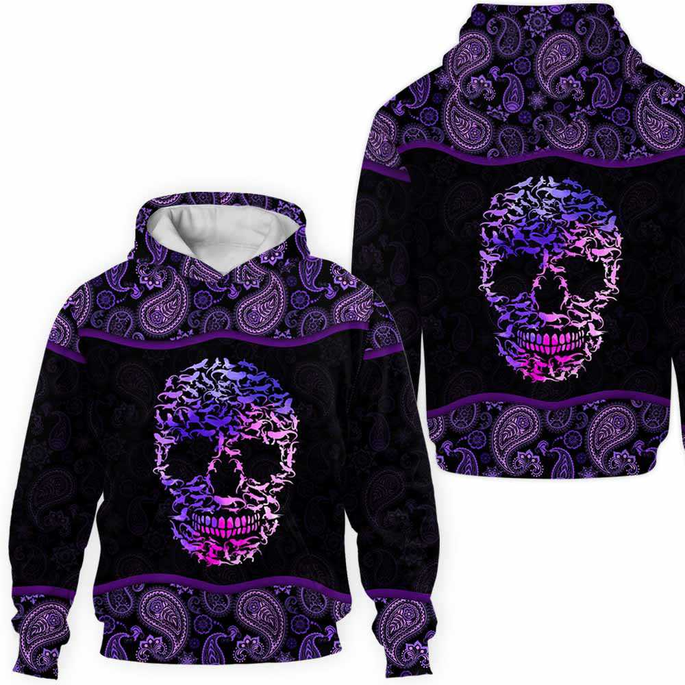 skull 3d hoodie
