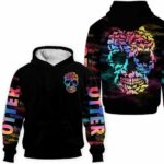 AOPH-U-Ani-ClouSmokSkul-Oter-211108VY10 @ Otter Cloud Smoke Skull-Otter Skull Smoke Cloud 3D Hoodie