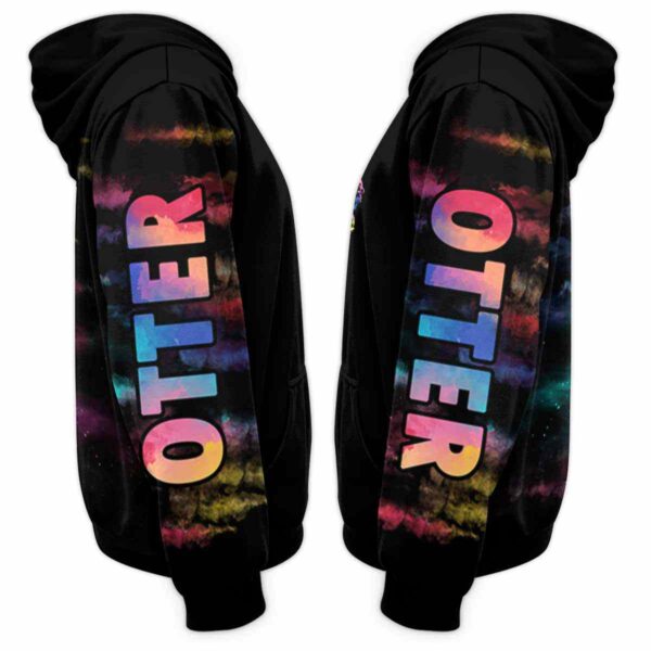 AOPH-U-Ani-ClouSmokSkul-Oter-211108VY10 @ Otter Cloud Smoke Skull-Otter Skull Smoke Cloud 3D Hoodie