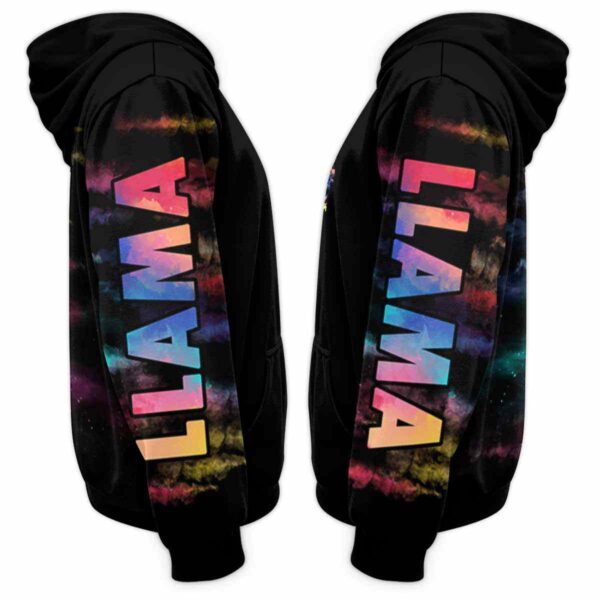AOPH-U-Ani-ClouSmokSkul-Lama-211108VY10 @ Llama Cloud Smoke Skull-Llama Skull Smoke Cloud 3D Hoodie