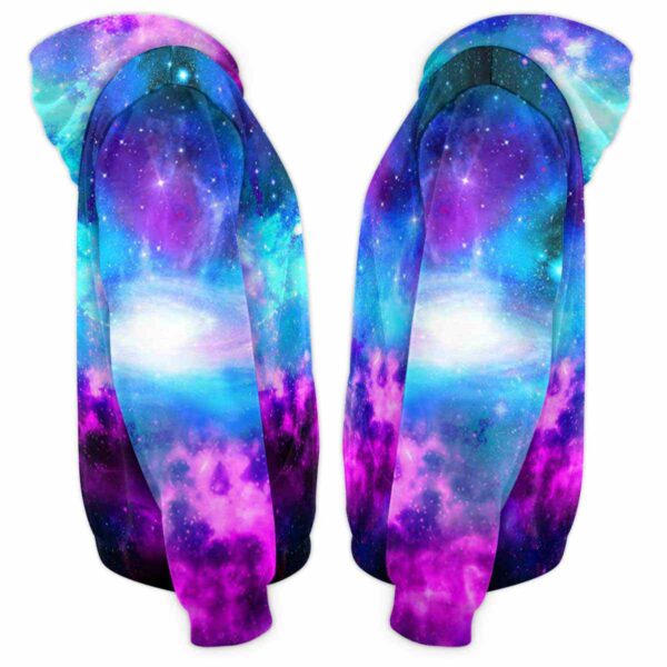 AOPH-U-Ani-GlxyHead-Pnda-211115VY10 @ Panda Galaxy Headphone-Panda Blue Purple Galaxy Headphone 3D Hoodie