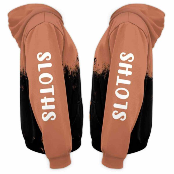 AOPH-U-Ani-CrosFlowAnim-Slth-211117VY10 @ Sloth Cross Flowers Animal-Sloth Just A Girl Loves Believes In Jesus 3D Hoodie