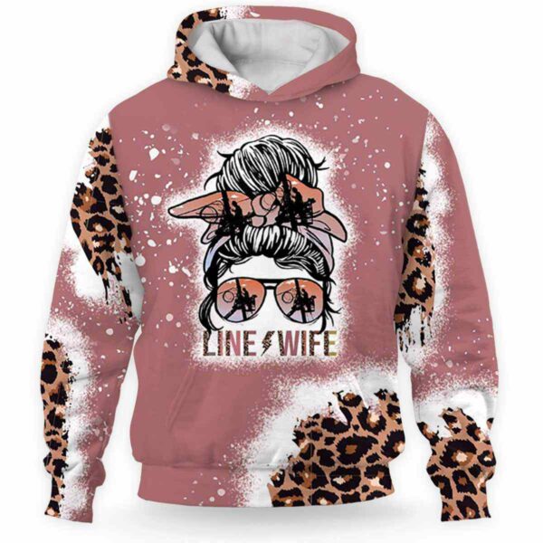 AOPH-U-Job-SkulPinkLeop-Lman-211019VY10 @ Lineman Skull Pink Leopard-Lineman Wife Leopard Line Wife 3D Hoodie