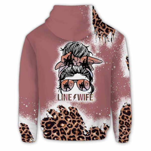 AOPH-U-Job-SkulPinkLeop-Lman-211019VY10 @ Lineman Skull Pink Leopard-Lineman Wife Leopard Line Wife 3D Hoodie