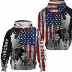 AOPH-U-Job-HeavMetaUsFlag-Arb-211119NA10 @ Arborist Heavy Metal US Flag-Arborist Forest American Usa Flag 3D Hoodie