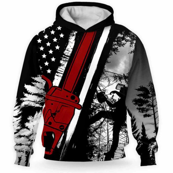 AOPH-U-Job-AmerFlag-Arb-211118NA10 @ Arborist American Flag-Arborist Forest Usa American Flag 3D Hoodie