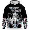 AOPH-U-Hobb-OctoDrum-Drum-211118VY10 @ Octopus Drummer-Drum Octopus I Destroy Silence 3D Hoodie