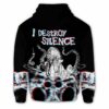 AOPH-U-Hobb-OctoDrum-Drum-211118VY10 @ Octopus Drummer-Drum Octopus I Destroy Silence 3D Hoodie