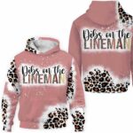 AOPH-U-Job-PinkLeop-Lman-211119VY10 @ Lineman Pink Leopard-Lineman Leopard Dibs On The Man 3D Hoodie