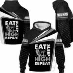 AOPH-U-Job-MetaChai-Arb-211122NA10 @ Arborist Metal Chainsaw-Arborist Eat Sleep Get Height Repeat Custom Name 3D Hoodie