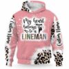 AOPH-U-Job-LeopTxt-Lman-211122VY10 @ Lineman Leopard Text-Lineman Leopard My Heart Belongs 3D Hoodie