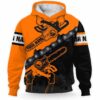 AOPH-U-Job-ChaiChaiCopy-Arb-211122NA10 @ Arborist Chainsaw Chain copy-Arborist Orange Chainsaw Custom Name 3D Hoodie
