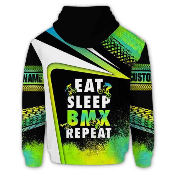 AOPH-U-Hobb-EatSleeRepe-Bmx-211123VY10 @ Eat Sleep Repeat-Bmx Eat Sleep Repeat Custom Name 3D Hoodie