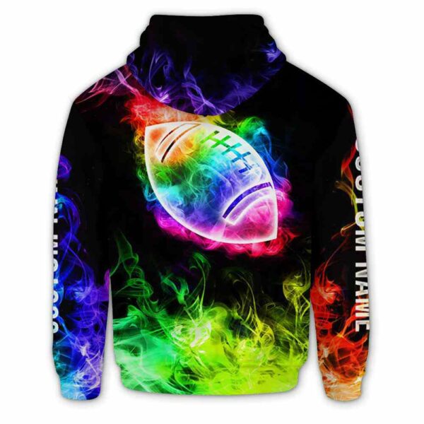 AOPH-U-Hobb-SmokBall-Fbal-211126VY10 @ Football Smoke Ball-Football Colorful Smoke Custom Name 3D Hoodie
