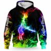 AOPH-W-Hobb-Smok-Gymn-211126VY10 @ Gymnastics Smoke Girl-Gymnastics Colorful Smoke Custom Name 3D Hoodie