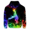 AOPH-W-Hobb-Smok-Gymn-211126VY10 @ Gymnastics Smoke Girl-Gymnastics Colorful Smoke Custom Name 3D Hoodie