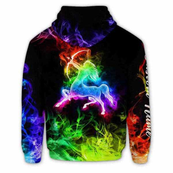 AOPH-U-Age-SmokZodi-Sag-211126VY10 @ Sagittarius Smoke Zodiac-Sagittarius Smoke Zodiac Custom Name 3D Hoodie