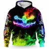 AOPH-U-Hobb-SmokLead-Cldr-211126VY10 @ Cheerleader Smoke Leader-Cheerleader Colorful Smoke Custom Name 3D Hoodie