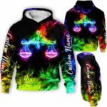 AOPH-U-Age-SmokZodi-Lbr-211126VY10 @ Libra Smoke Zodiac-Libra Smoke Zodiac Custom Name 3D Hoodie