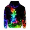 AOPH-U-Hobb-SmokKing-Css-211126VY10 @ Chess Smoke King-Chess Colorful Smoke Custom Name 3D Hoodie