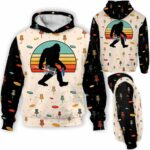 AOPH-U-Hobb-BigFoot-Dgof-211125NA10 @ Disc Golf Big Foots-Disc Golf Vintage Bigfoot 3D Hoodie