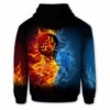 AOPH-U-Age-FireWateZodi-Aqr-211129VY10 @ Aquarius Fire Water Zodiac-Aquarius Fire And Water Zodiac 3D Hoodie