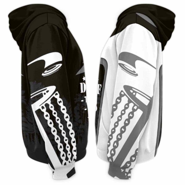 AOPH-U-Hobb-HowToPlay-Dgof-211125NA10 @ Disc Golf How To Play-Disc Golf Black White How To Play 3D Hoodie