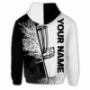 AOPH-U-Hobb-TreeGame-Dgof-211125NA10 @ Disc Golf Tree Game-Disc Golf Black White Tree Custom Name 3D Hoodie