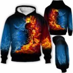 AOPH-U-Age-FireWateZodi-Leo-211129VY10 @ Leo Fire Water Zodiac-Leo Fire And Water Zodiac 3D Hoodie