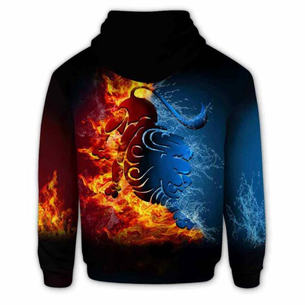 AOPH-U-Age-FireWateZodi-Leo-211129VY10 @ Leo Fire Water Zodiac-Leo Fire And Water Zodiac 3D Hoodie
