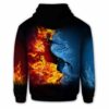 AOPH-U-Age-FireWateZodi-Sag-211129VY10 @ Sagittarius Fire Water Zodiac-Sagittarius Fire And Water Zodiac 3D Hoodie