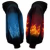 AOPH-U-Age-FireWateZodi-Sag-211129VY10 @ Sagittarius Fire Water Zodiac-Sagittarius Fire And Water Zodiac 3D Hoodie