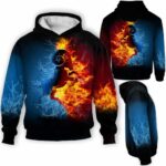 AOPH-U-Age-FireWateZodi-Ari-211129VY10 @ Aries Fire Water Zodiac-Aries Fire And Water Zodiac 3D Hoodie