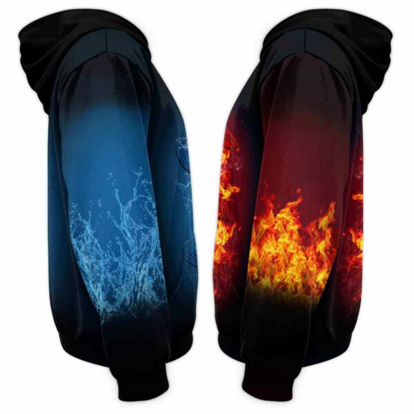 AOPH-U-Age-FireWateZodi-Psc-211129VY10 @ Pisces Fire Water Zodiac-Pisces Fire And Water Zodiac 3D Hoodie