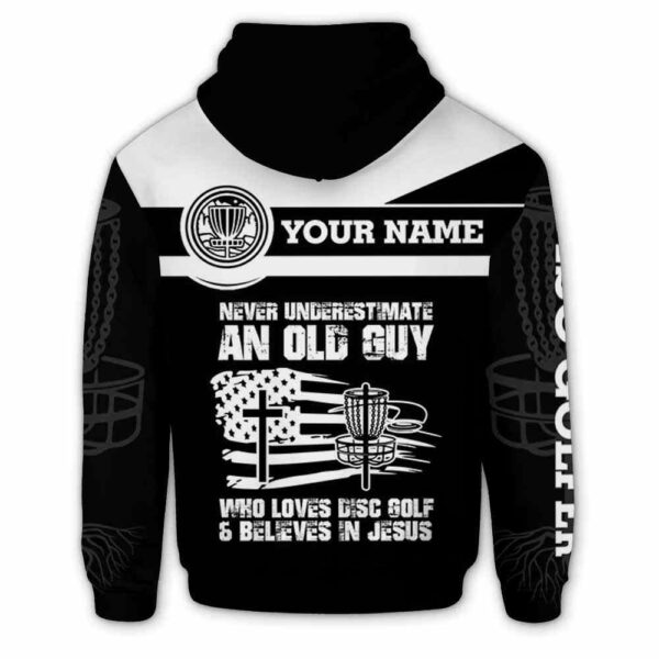 AOPH-U-Hobb-BeliInGod-Dgof-211125NA10 @ Disc Golf Believe In God-Disc Golf Believe In Jesus Custom Name 3D Hoodie