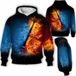 AOPH-U-Hobb-FireWateGuit-Rock-211129VY10 @ Rock And Roll Bass Guitar-Rock Fire Water Bass Guitar 3D Hoodie