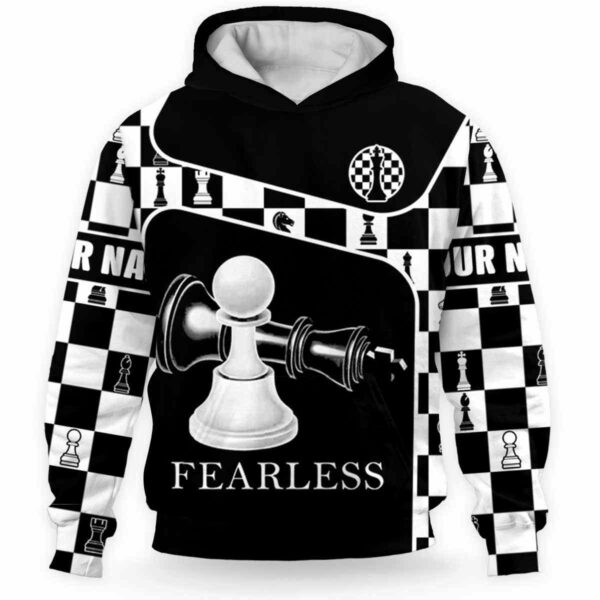 AOPH-U-Hobb-KingPawnSqua-Css-211202VY10 @ Chess King Pawn Square-Chess King Pawn Fearless 3D Hoodie